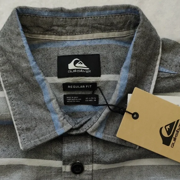 170. Quiksilver Cali Sunrise Woven Top | Color: Black Cali Sunrise - Picture 7 of 10